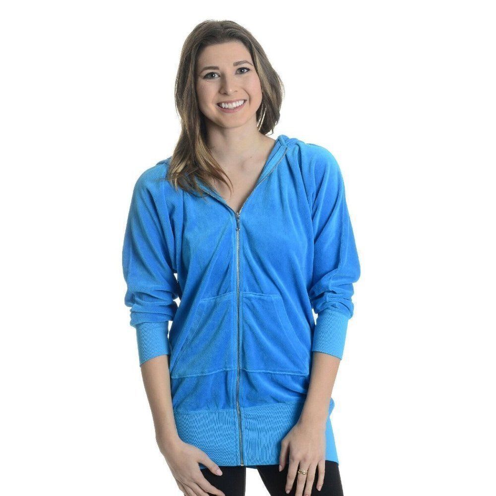 Juicy Couture Long Body 3/4 Sleeve Dolman Hoodie M